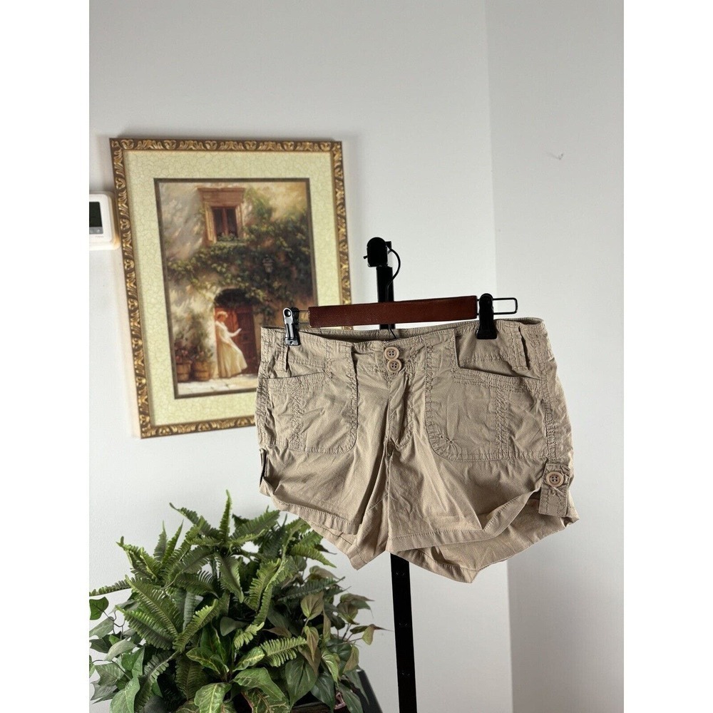 Max Rave Shorts Womens 7 Juniors Pockets Button Cuff Pants 4" Inseam Set Of 2